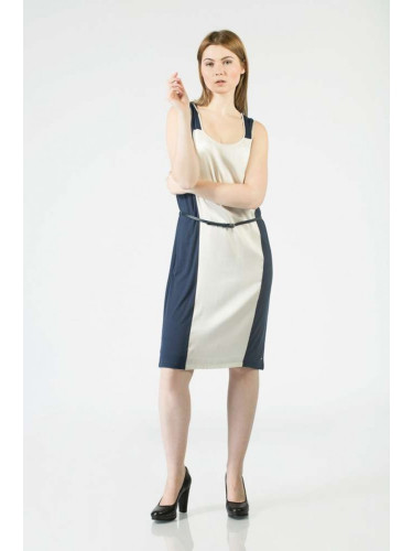 Tommy Hilfiger Dress - BLOOM SCOOP NK DRESS NS blue