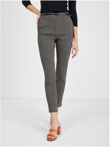 Orsay White and Black Ladies Patterned Pants - Women