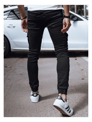 Men's Black Denim Cargo Pants Dstreet