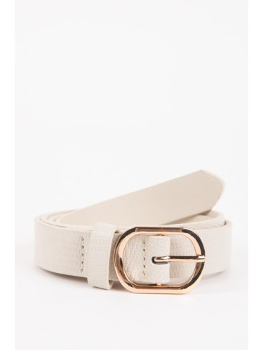 DEFACTO Women's Faux Leather Classic Belt