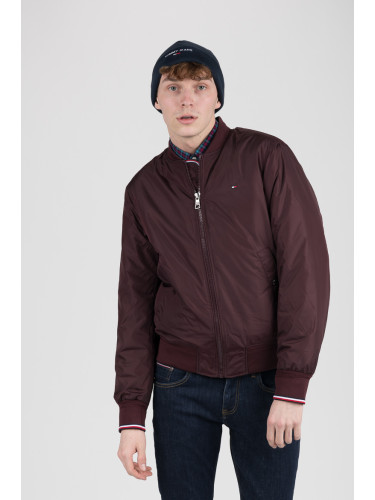 Tommy Hilfiger Jacket - PADDED BOMBER burgundy