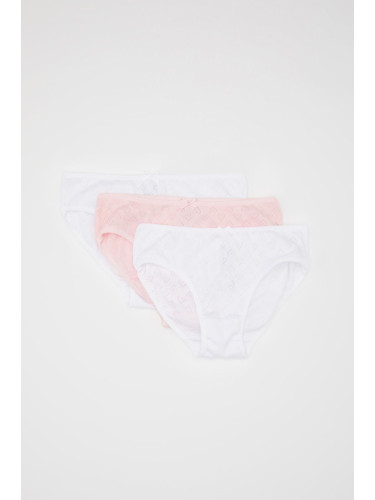 DEFACTO Girl's 3-Piece Slip Panties