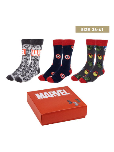 SOCKS PACK 3 PIECES MARVEL