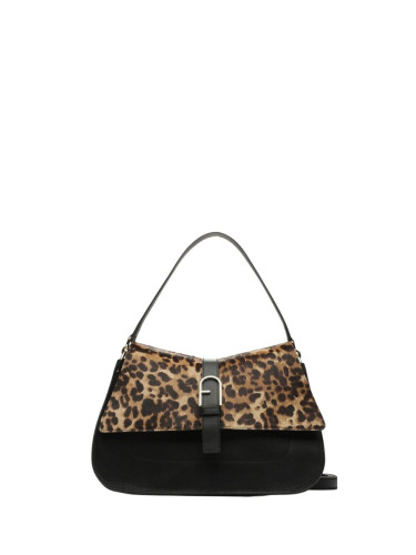 Handbag - FURLA FLOW M TOP HANDLE black