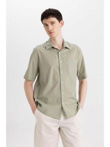 DEFACTO Relax Fit Polo Collar Cotton Short Sleeve Shirt