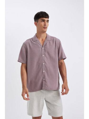 DEFACTO Relax Fit Polo Collar Short Sleeve Short Sleeve Shirt