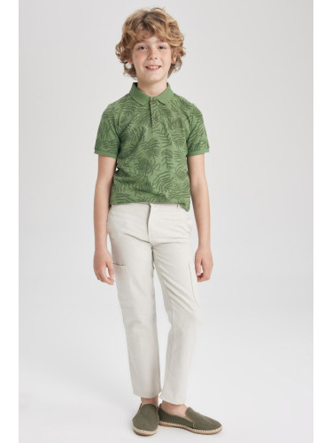 DEFACTO Boy's Standard Leg Linen Look Trousers