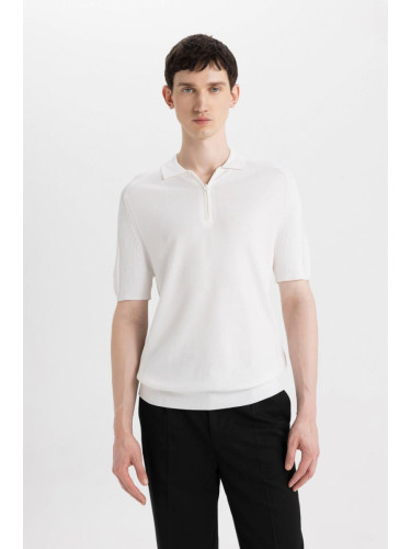 DEFACTO Slim Fit Short Sleeve Knitwear Polo T-Shirt