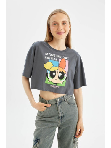 DEFACTO Cool Powerpuff Girls Oversize Fit Crew Neck Short Sleeve T-Shirt