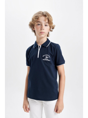 DEFACTO Boy's Pique Short Sleeve Polo T-Shirt