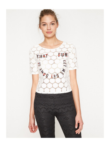 Koton Letter Printed Blouse