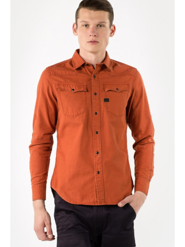 Shirt - G-STAR 3301 pm shirt l/s orange