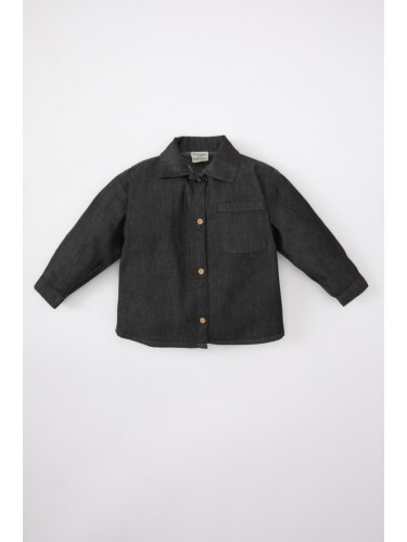 DEFACTO Baby Boy Long Sleeve Jean Shirt