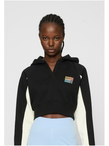 Women's Cropped Hoodie Dangerous DNGRS Hoody Wallart Black