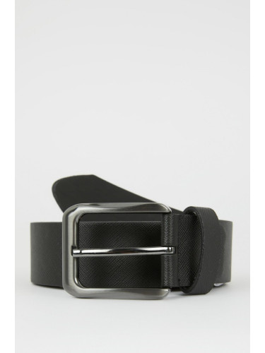 DEFACTO Men's Faux Leather Jean Belt