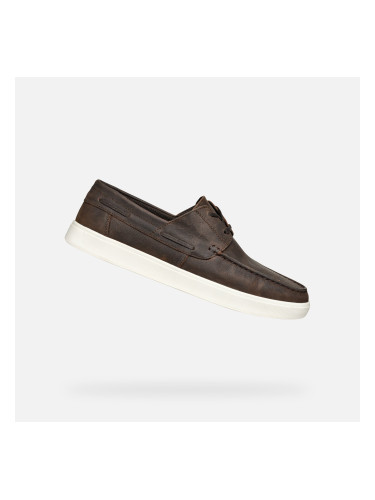 Light brown men's moccasins Geox Avola - Men's