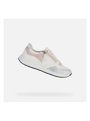 White women's sneakers Geox Bulmya - Women's