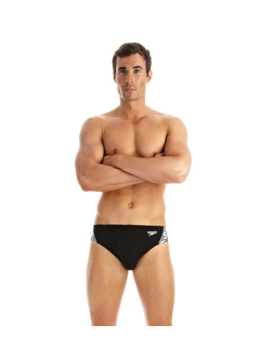 Plavky Speedo Monogram 7 cm BRF AM Black, 34