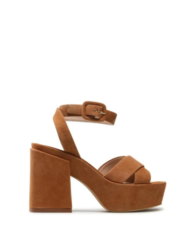 Sandals - FURLA CROSS PLATFORM SANDAL T. 110 - CAMOSCIO brown