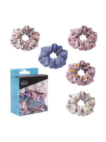 HAIR ACCESSORIES SCRUNCHIES 5 PIECES MINNIE