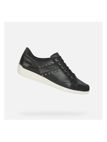 Black women's sneakers Geox Myria - Women's