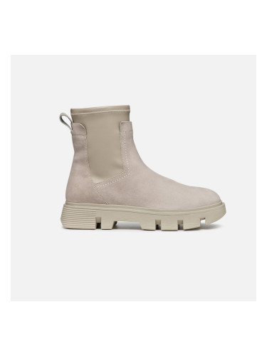 Beige women's ankle boots Geox Vilde - Women's
