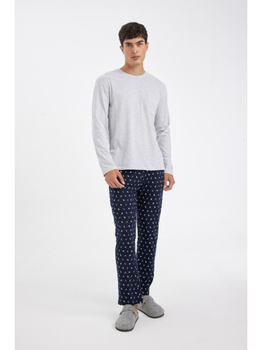 DEFACTO Regular Fit Long Sleeve Pajama Set