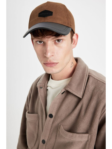 DEFACTO Men's Suede Baseball Basketball Cap