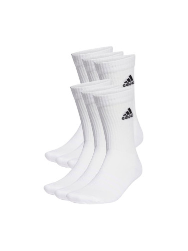 Ponožky adidas  Cushioned Sportswear Crew Socks 6 Pairs White M