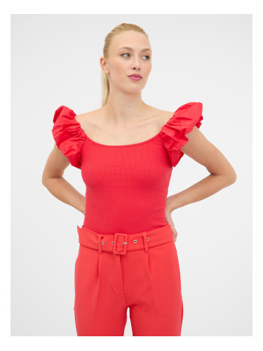 Orsay Red Women's Short Sleeve T-Shirt - Women's