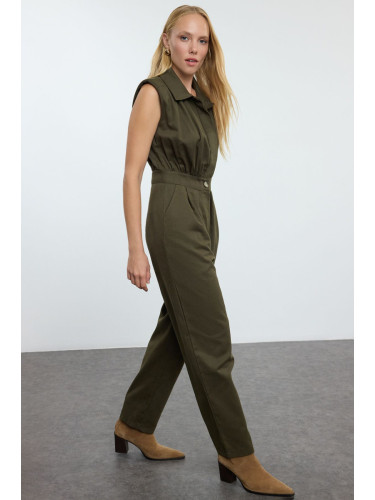 Trendyol Dark Khaki Jumpsuit