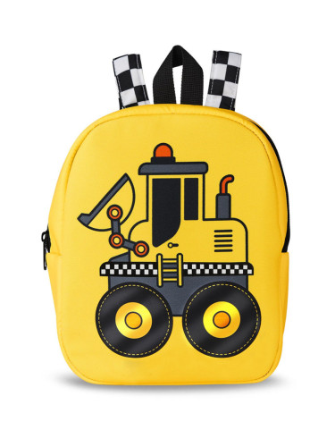 Denokids Bulldozer Boy's School Backpack