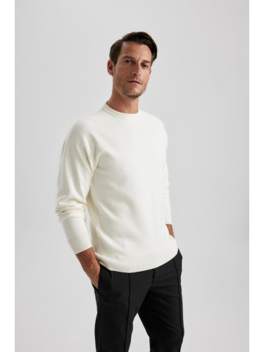 DEFACTO Relax Fit Crew Neck Knitwear Sweater