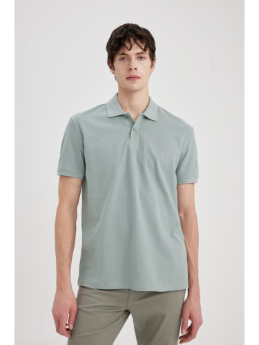 DEFACTO New Regular Fit Short Sleeve Polo Basic T-Shirt