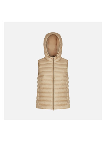Beige women's down vest Geox Jaysen - Women's