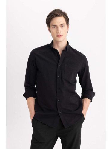 DEFACTO Regular Fit Oxford Long Sleeve Shirt