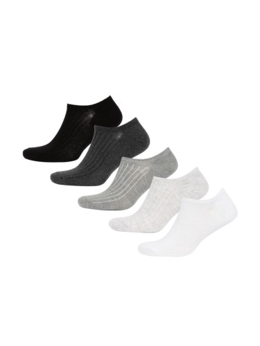 DEFACTO Men's Invisible 5-Pack Cotton Sneaker Socks