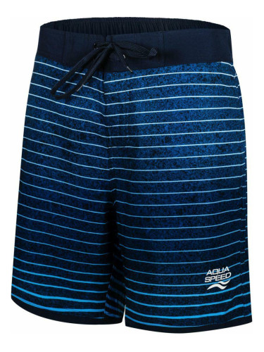 AQUA SPEED Man's Swimming Shorts Nolan Navy Blue