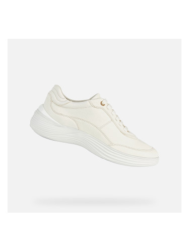 White women's sneakers Geox Fluctis - Women's