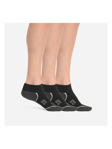 DIM SPORT IN-SHOE 3x - Women's sports socks 3 pairs - black