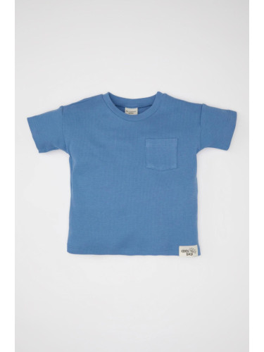 DEFACTO Baby Boy Crew Neck Waffle Short Sleeve T-Shirt