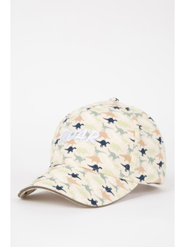 DEFACTO Boy's Patterned Cotton Baseball Basketball Cap