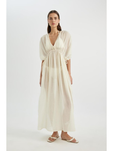 DEFACTO Fall in Love Regular Fit Cotton Beach Dress