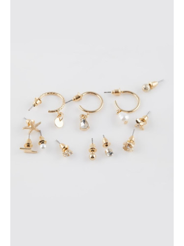 DEFACTO Woman's 12-Piece Gold Earrings