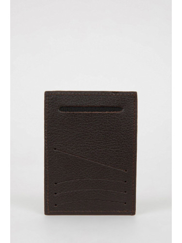 DEFACTO Men's Faux Leather Card Holder