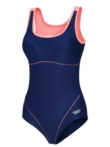 AQUA SPEED Woman's Swimming Suit Cora Navy Blue