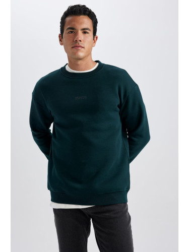 DEFACTO Boxy Fit Crew Neck Printed Sweatshirt