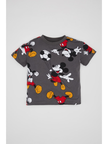 DEFACTO Baby Boy Disney Mickey & Minnie Crew Neck Short Sleeve T-shirt