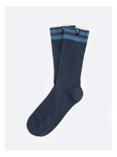 Big Star Man's Standard Socks 211027 403 Navy Blue