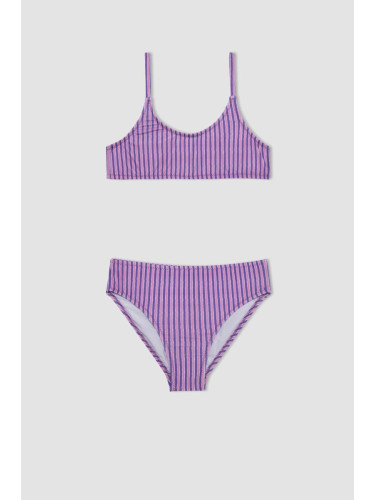 DEFACTO Girl's Striped Bikini Set